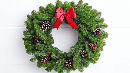 Festive Christmas Wreath Decoration