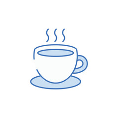 Hot Tea icon design with white background stock illustration