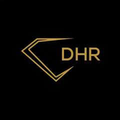 DHR Letter Initial Logo Design Template Vector Illustration