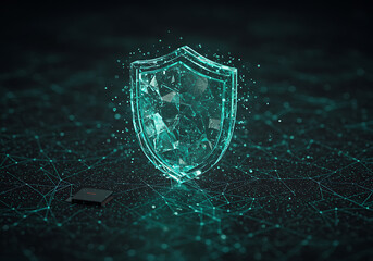 Digital Security Shield Protecting Data in the Cyber World