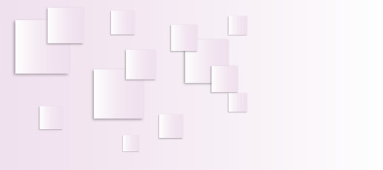 Abstract grey square shape with futuristic concept Embossed papercut background with shadows.