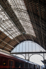 Inside Budapest Railway Station, Hungary