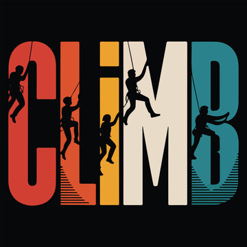 ROCK CLIMB GRAPHIC DESIGN FOR ROCK CLIMBING LOVERS