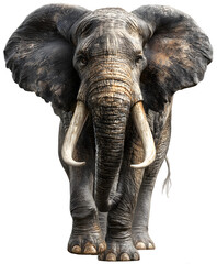 elephant isolated on white