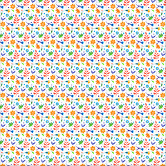 Luxury Nature green, yellow, red, blue, background vector pattern. Natural Floral pattern, Tropical plant line arts, Vector illustration. Fashion Fabric print and wallpaper 