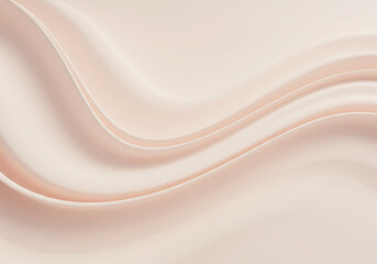Fototapeta premium Elegant Peach Silk Fabric Texture Soft, Smooth Waves Background