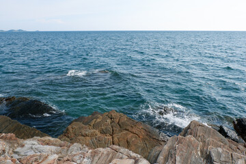 sea waves and rocks