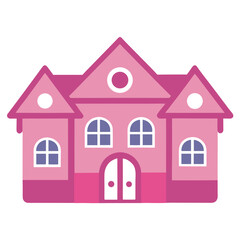 pink house icon