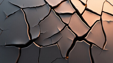 Cracked surface texture with earthy tones and intricate patterns.