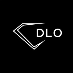 DLO logo design on black  background.