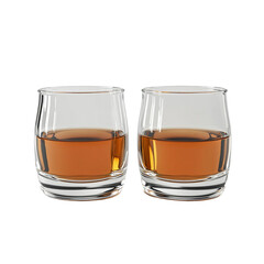  Two glass of whiskey [Transparent Background PNG].