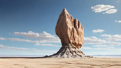 Majestic Desert Pinnacle Under a Clear Sky