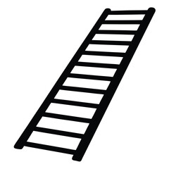 Fitness Trainer element isolated agility ladder on white background