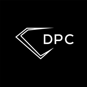 DPC logo design on black  background.