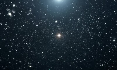 A celestial display of twinkling stars scattered across the vast expanse of the night sky above us all