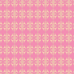 seamless pattern with pink flowers