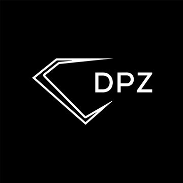DPZ logo design on black  background.