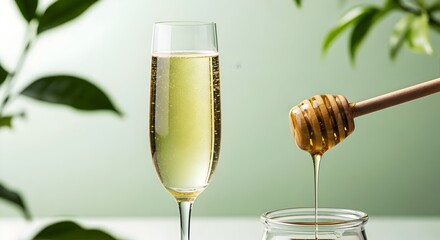 Elegant Jun Kombucha, a Sparkling Fermented Tea with Honey
