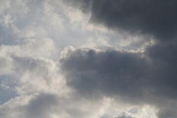 Luftig  wolkiger Himmel bei schönem Wetter