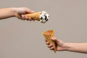 The Funny Ice Cream Hand-Off Fail