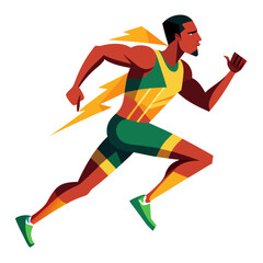 running man vector illustration