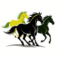 horse silhouette vector