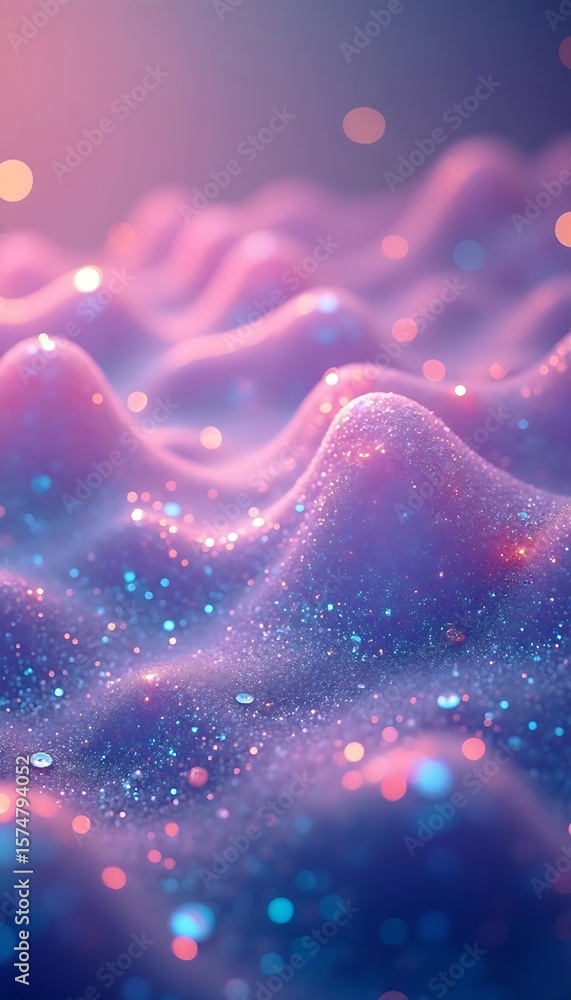 Aufkleber A soft abstract texture creates a wave pattern with elegant light and color in a modern style