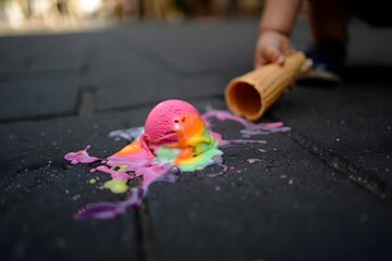 Tragic Dropped Rainbow Sherbet | A Kid's Summer Woe