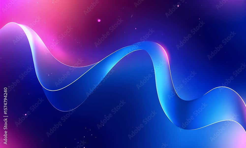 Poster beautiful abstract background with a blue and purple gradient, simple shapes and lines, smooth curve