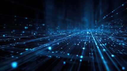 Abstract vector blue technology concept background