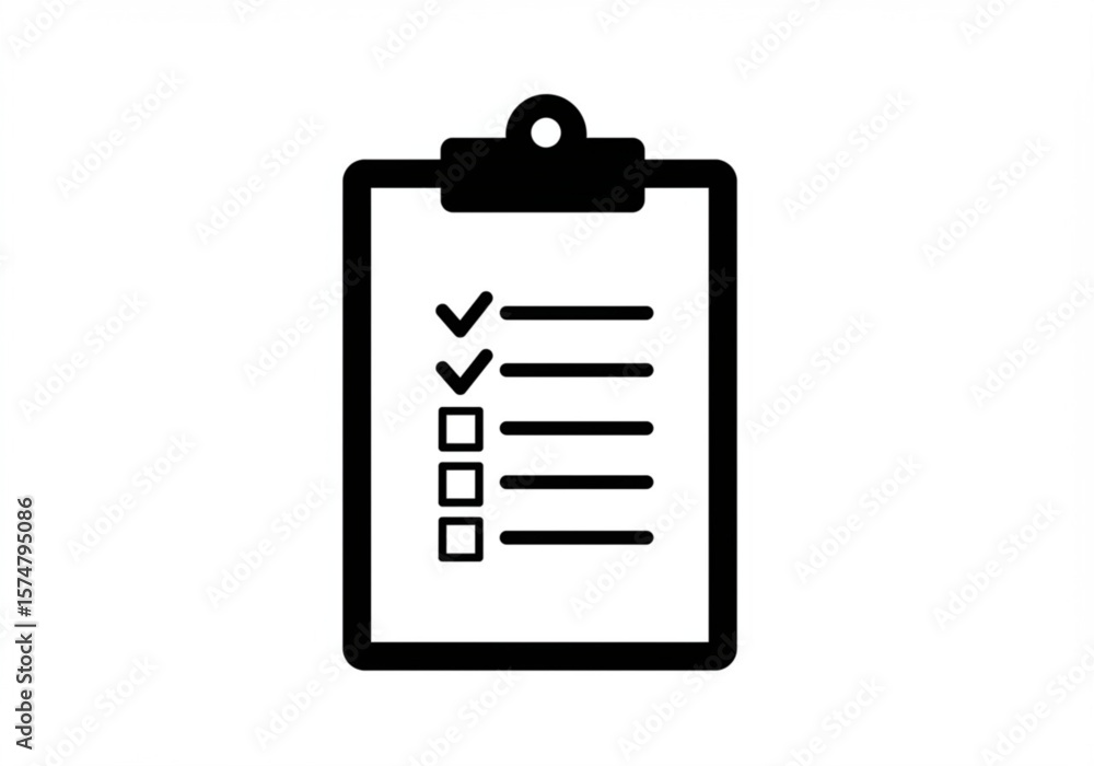 Poster simple outline of a five pointed star on a clean white background