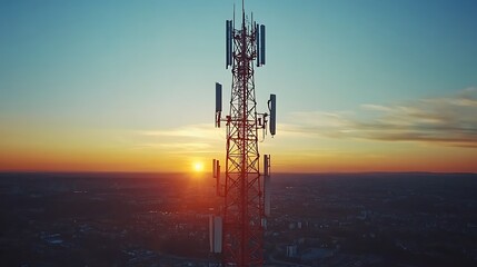 Antenna at Sunset.