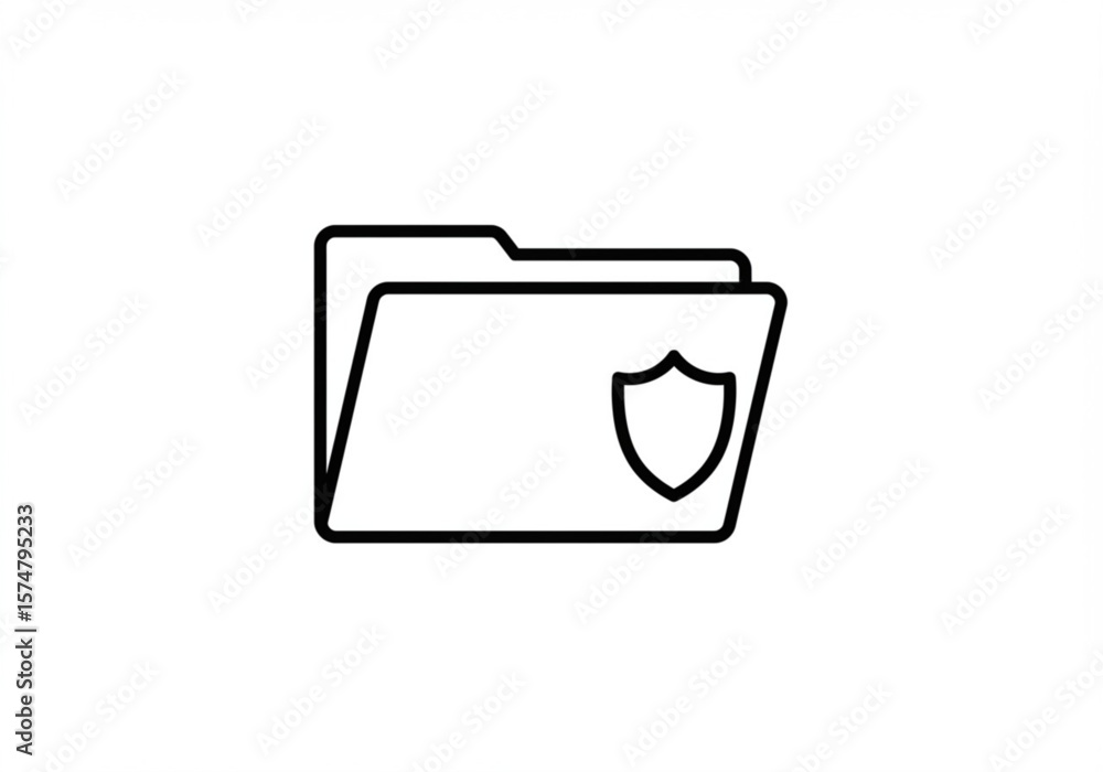 Poster simple black outline drawing of two circular arrows indicating a refresh or cycle