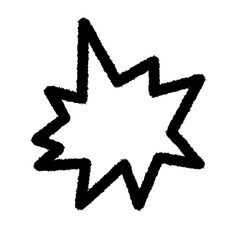 action star png outline cute cartoon handwrite design clipart and kwaii doodle element