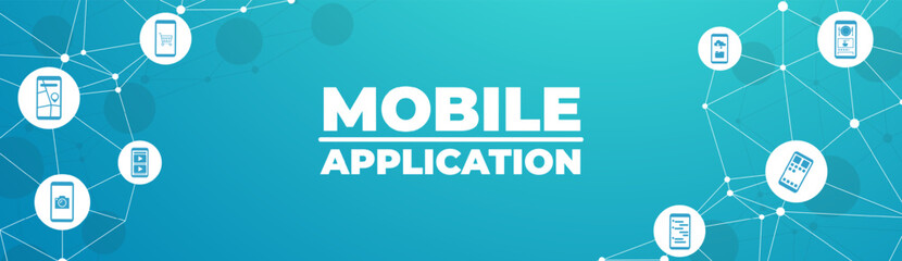 Concept for mobile apps, Flat design vector illustration.