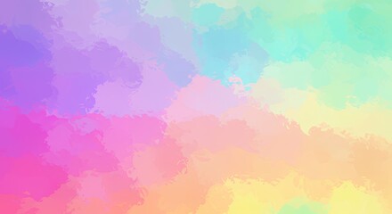 Abstract Colorful Watercolor Texture in Pastel Shades for Artistic and Creative Design