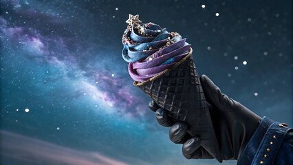 Cosmic Galaxy Ice Cream: A Taste of the Stars