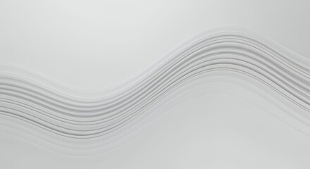 Abstract White Wave Pattern on Light Background for Modern Design