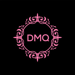 DMQ Letter Initial Logo Design Template Vector Illustration