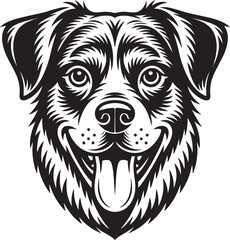 vector illustration of a dog