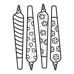 Stoner, Stoner Girl, Bold and Easy Stoner Coloring Book, Weed Designs, Trippy Psychedelic, Vector Illustration, hand drawn, Bold and Easy Coloring Page, Marijuana