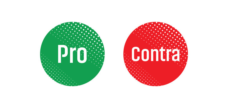pro and contra information sign