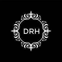 DRH Letter Initial Logo Design Template Vector Illustration