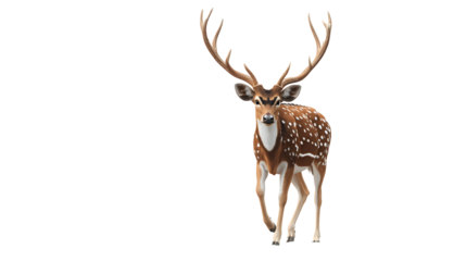 deer isolated on white