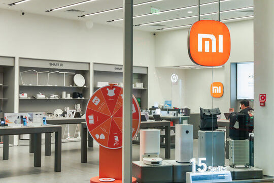 Almaty, Kazakhstan - July 04, 2025: Xiaomi store in the mall