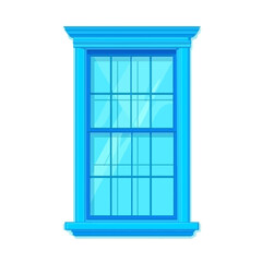 Obraz premium Blue window isolated 
