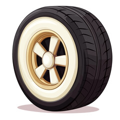 Fototapeta premium car wheel isolated