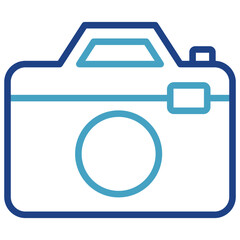 Compact digital camera icon or mirrorless camera captures every precious moment during vacation etc.