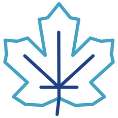 The maple leaf icon is often associated with botany, nature, or autumn, creating a beautiful sight and becoming a tourist attraction.