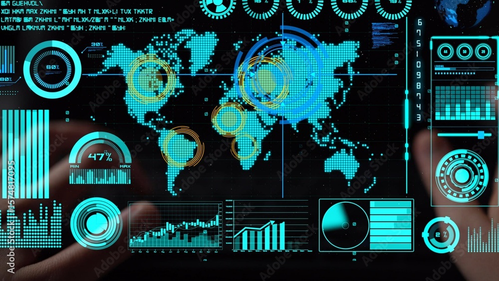 Poster connection network visualization showing global connection, network communication, digital connectio
